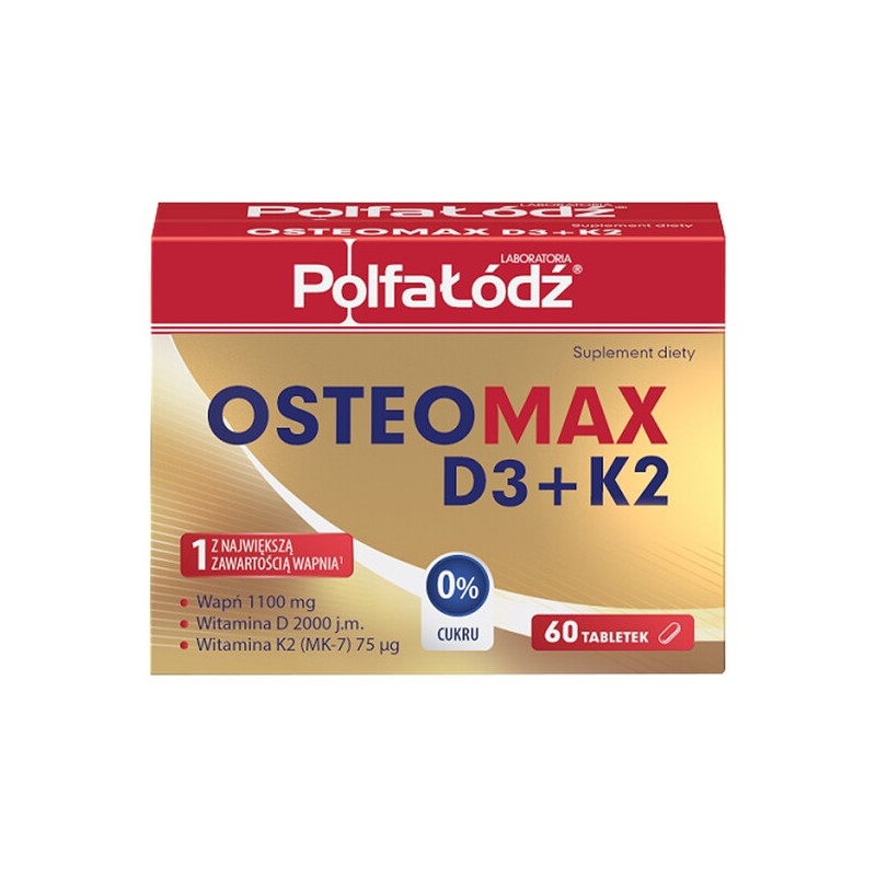 OsteoMax D3+K2, tabletki, 60 szt. osteoporoza wapno