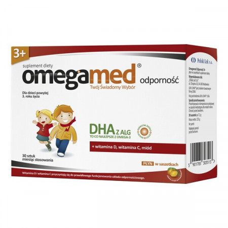 Omegamed Odporność 3+, płyn w saszetkach, 30 szt.