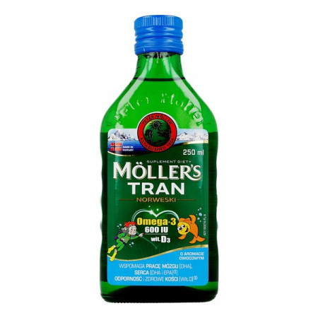 Mollers Tran Norweski, aromat owocowy, 250 ml