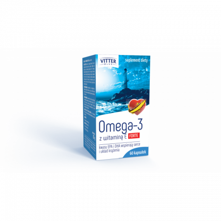 Omega-3 z wit. E FORTE VITTER BLUE 60 kaps