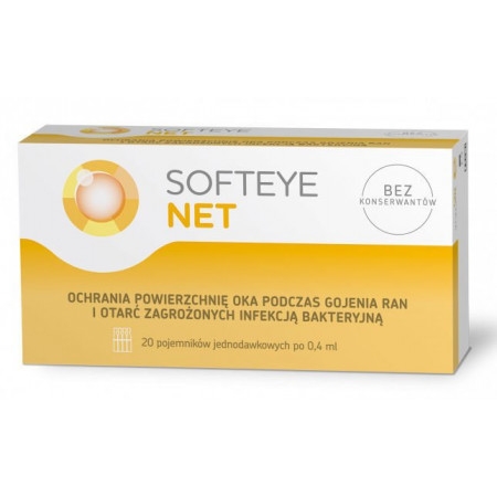 Softeye Net żel do oczu x 20 pojemników 0,4ml ( data ważności