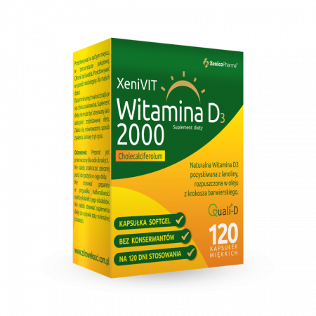 XeniVIT Witamina D 2000 120kaps.