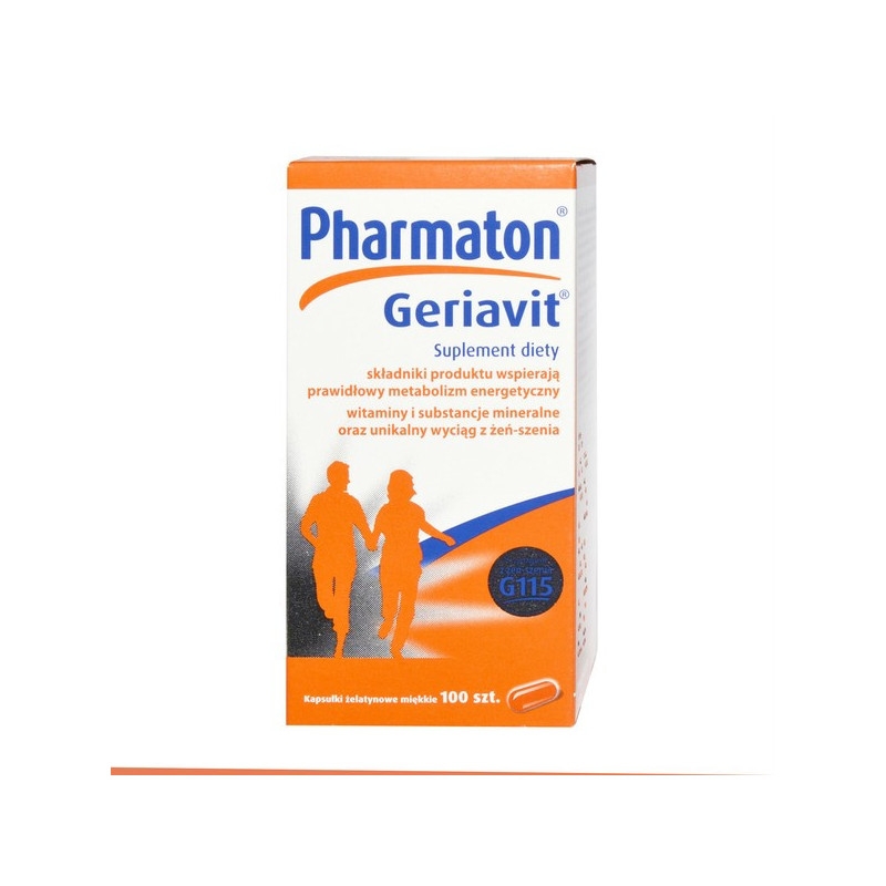 Pharmaton Geriavit, kapsułki miękkie, 100 szt