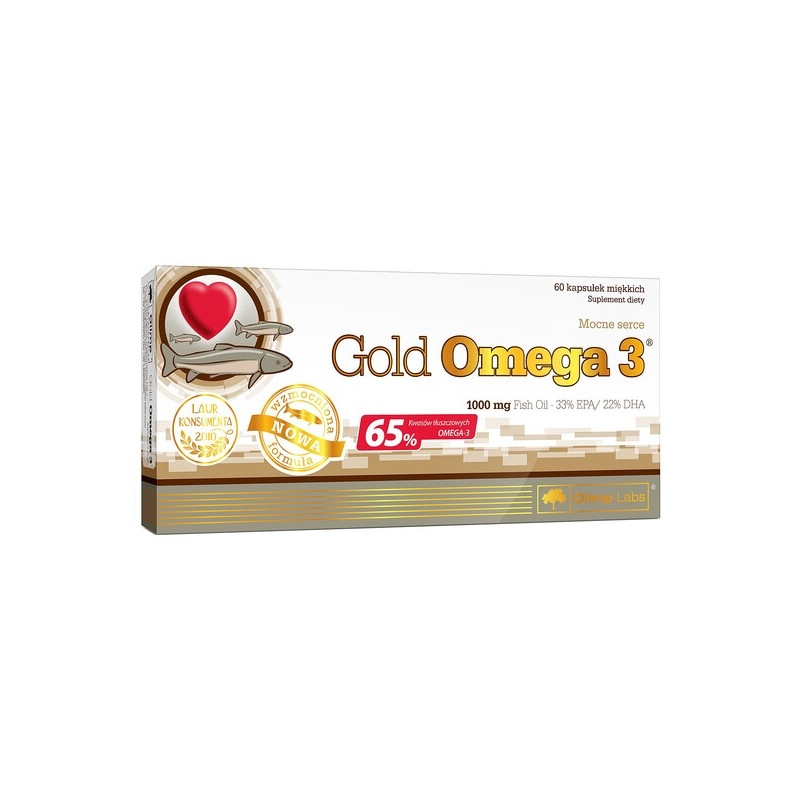 Olimp Gold Omega 3, 65% kwasów tłuszczowych omega-3, kapsułki