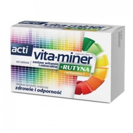 Acti Vita-Miner+Rutyna 60tabl.( data ważności 01/2022r.)