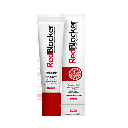 REDBLOCKER Krem skóra naczynkowa na noc, 50 ml