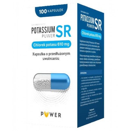 PUWER POTASSIUM SR Chlorek potasu 610 mg, 100 kaps