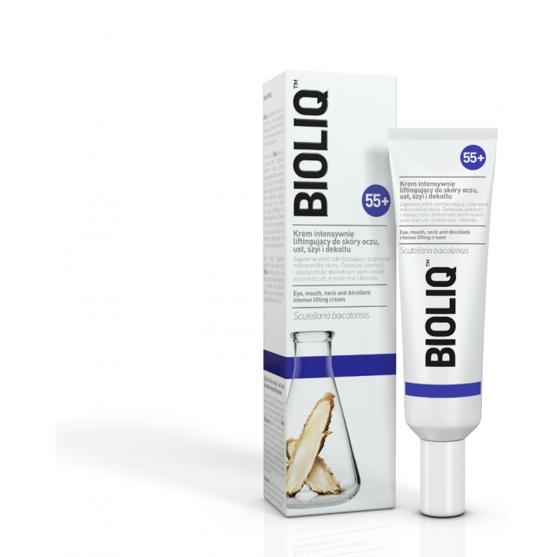 BIOLIQ 55+ krem intensywnie liftingujący do skóry oczu, ust, szyi i dekoltu, 30ml