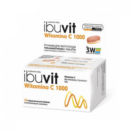 Ibuvit Witamina C 1000, 30 tabl.