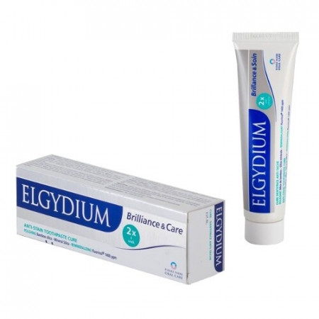 Elgydium Brilliance&Care, pasta do zębów, przeciw