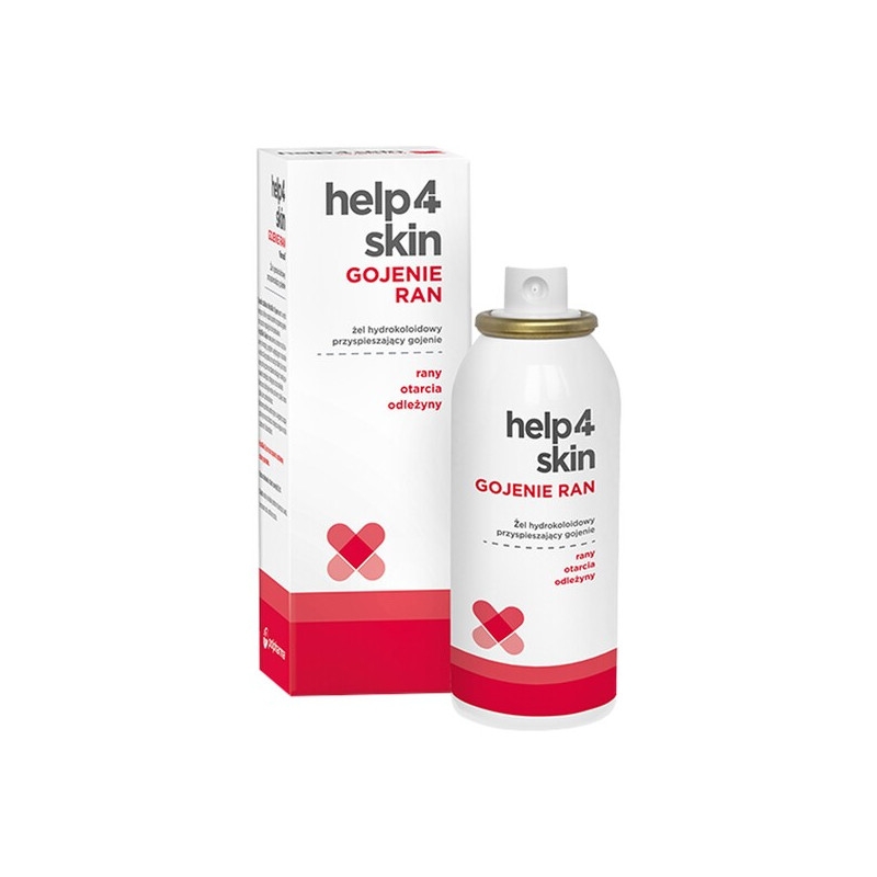 Help4Skin Gojenie Ran, żel hydrokoloidowy, 75 g, spray