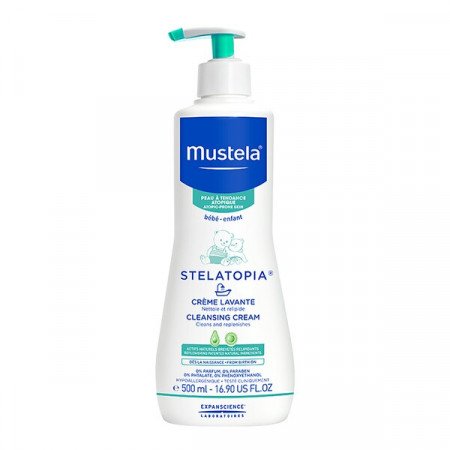 Mustela Stelatopia, żel do mycia ciała od urodzenia, 500 ml