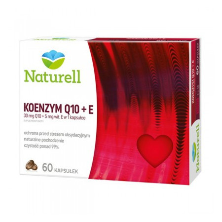 Naturell Koenzym Q-10+E, 60 kapsułek