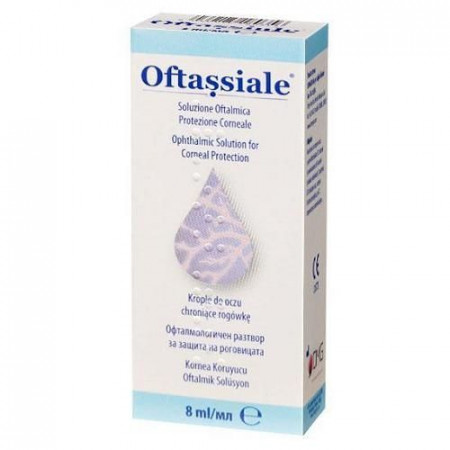 Oftassiale, krople do oczu chroniące rogówkę, 8 ml