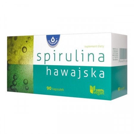 Spirulina hawajska, kapsułki, 90 szt.