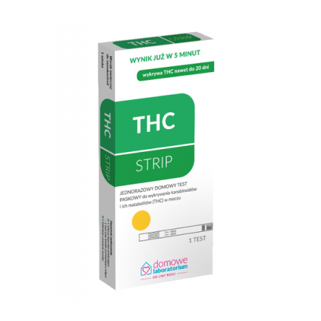 THC STRIP Test do wykrywania narkotyków w moczu - 1 sztuka