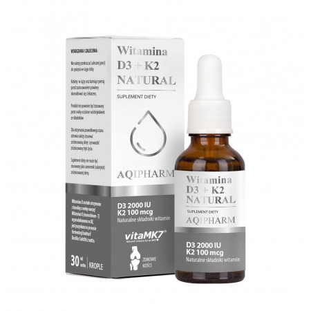 Witamina D3 + K2 Natural krople 30 ml