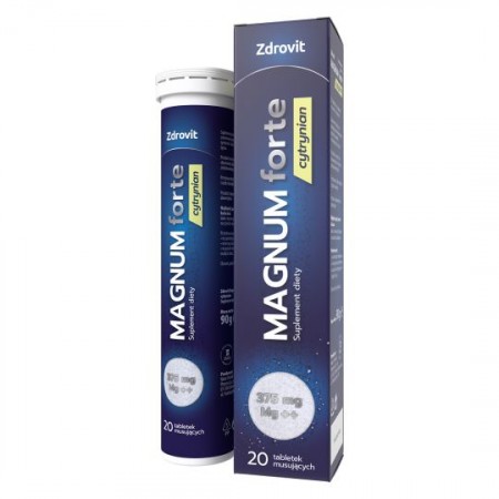 Zdrovit Magnum forte cytrynian 20tabl. (data ważności 08-2023)