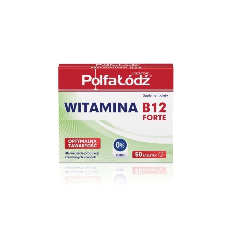 Vitaminum B12 Forte, Polfa Łódź, tabletki, 50 szt.