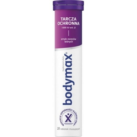 Bodymax Tarcza Ochronna, witamina D 1000 j.m. 20 tabletek