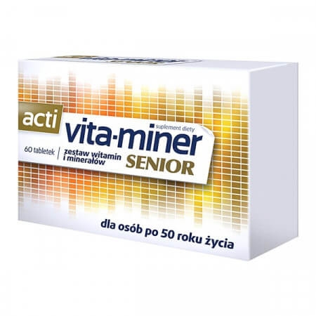 Acti vita-miner Senior (Vita miner Senior), drażetki dla osób