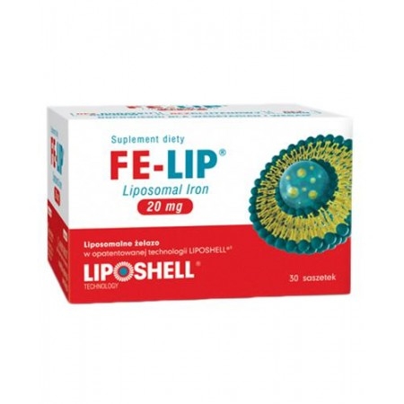 FE-LIP Liposomal Iron żelazo 20 mg żel doustny 30 sasz.
