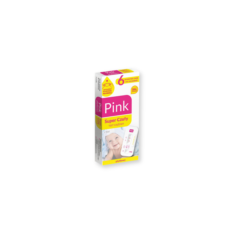 Test ciążowy Pink Super Czuły płytkowy 1sz