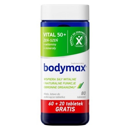 Bodymax VITAL 50+ 60 + 20 tabletek GRATIS
