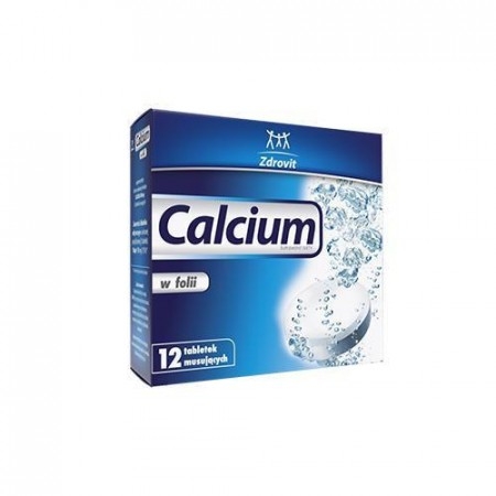 ZDROVIT Calcium w folii - 12 tabletek musujących