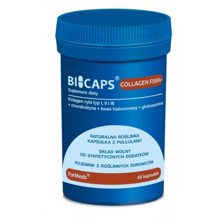 ForMeds Bicaps Collagen Fish+ Kolagen rybi, kwas hialuronowy 60