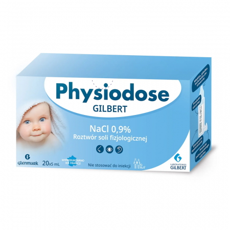 Gilbert Physiodose NaCl, roztwór soli fizjologicznej, 20x 5ml