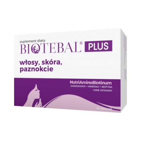 Biotebal Plus włosy, skóra, paznokcie x 30 tabs.