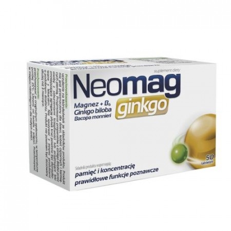 NEOMAG Ginkgo, 50 tabletek