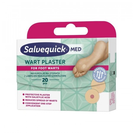 SALVEQUICK MED WART Plastry na kurzajki x 20 sztuk