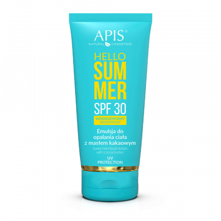 Apis Hello Summer Emulsja do opalania z masłem kakaowym SPF30