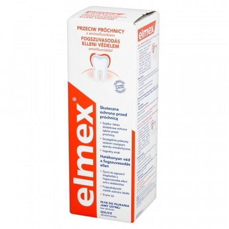 ELMEX Płyn do płukania jamy ustnej przeciw próchnicy - 400ml