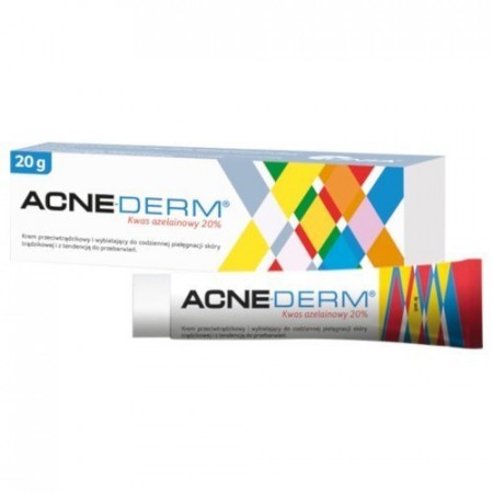 Acne-Derm, krem przeciwtrądzikowy i wybielający, 20 g