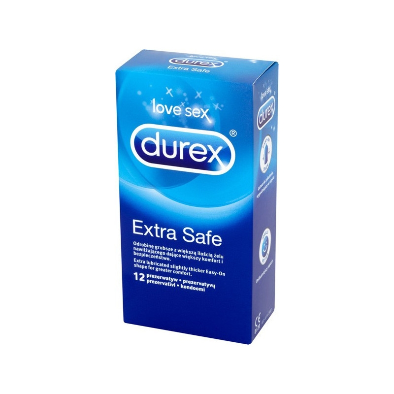 DUREX Extra Safe, Prezerwatywy, 12 szt.