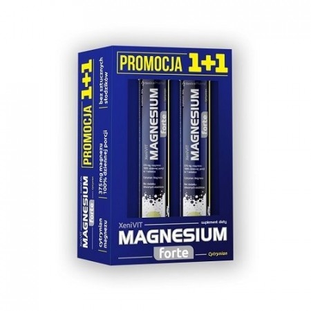 XeniVIT Magnesium Forte Cytrynian, 20 + 20 tabletek