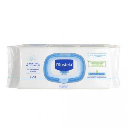 MUSTELA Bebe chusteczki oczyszczające 70 szt.