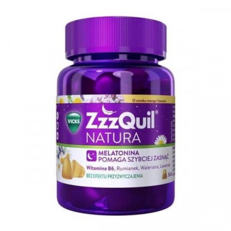 Zzzquil Natura mango i banan żelki 30 sztuk