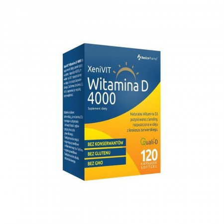 XeniVIT Witamina D3 Forte 4000, 120 kapsułek