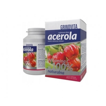 GRINOVITA acerola, 60 tabletek