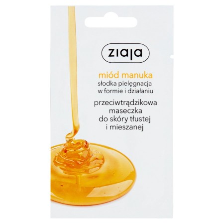 Ziaja Przeciwtrądzikowa maseczka miód manuka 7 ml