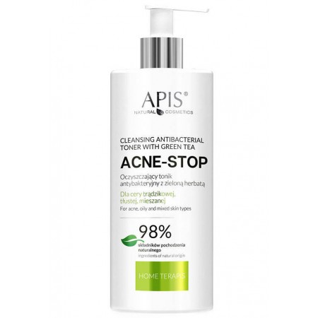 APIS Acne-Stop Oczyszczający Tonik z Zieloną Herbatą 300ml