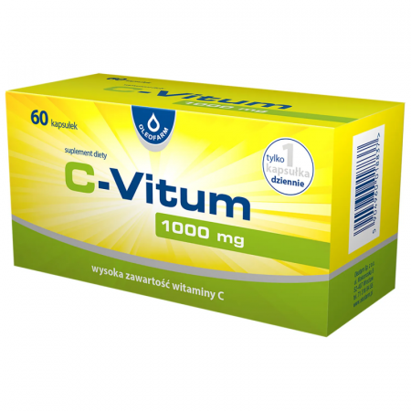C-Vitum, witamina C 1000 mg, 60 kapsułek