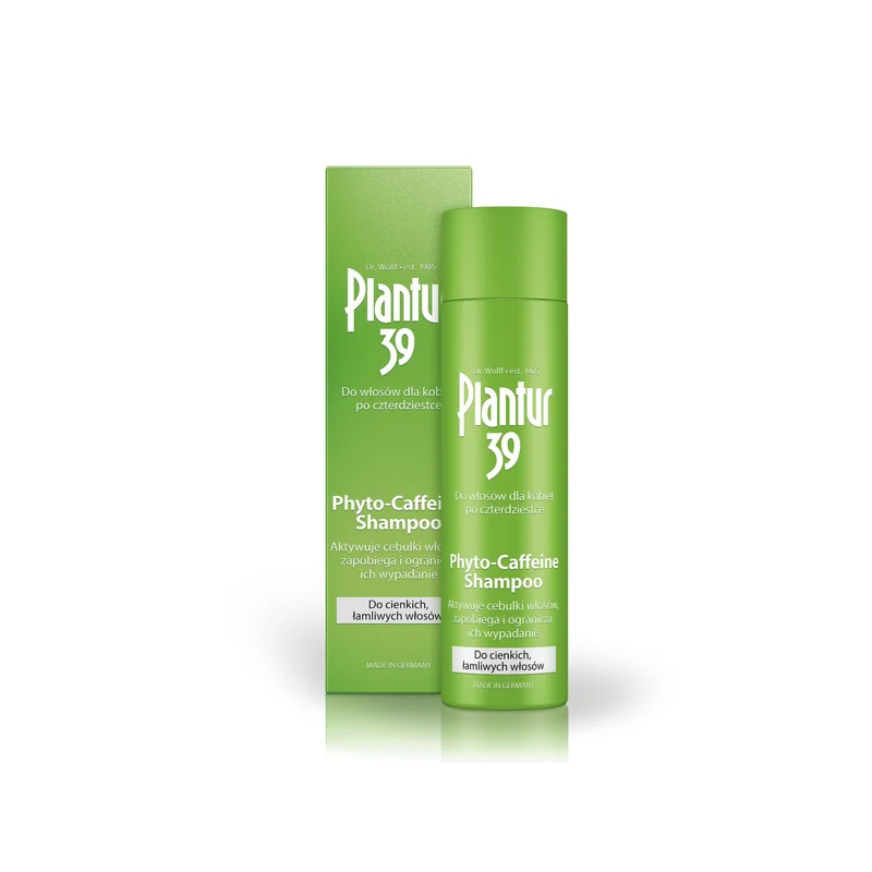 Plantur 39 Phyto-Caffeine Shampoo do cienkich, łamliwych włosów Plantur 39 Phyto-Caffeine Shampoo do cienkich, łamliwych włosów 250ml