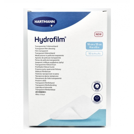 Opatr.przeźr. HYDROFILM 10cm x 15cm foliowy - - 10 szt. Opatr.przeźr. HYDROFILM 10cm x 15cm foliowy - - 10 szt.