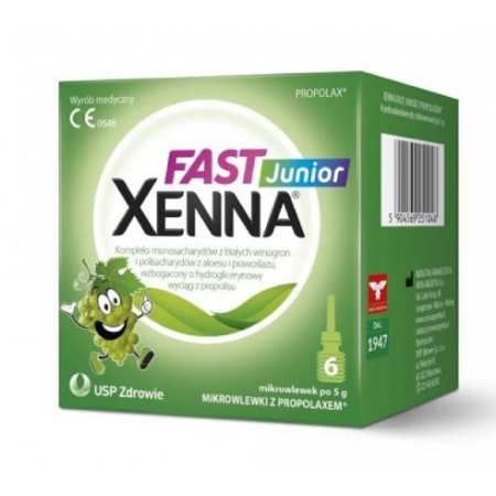Xenna Fast Junior mikrowlewka doodbytnicza, roztwór - 6 mikrowl.