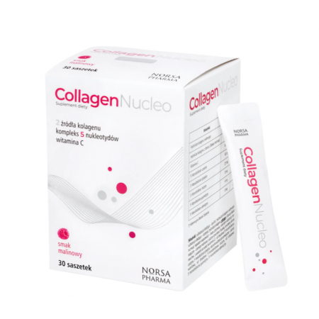 Collagen Nucleo smak malinowy proszek - 30 sasz.